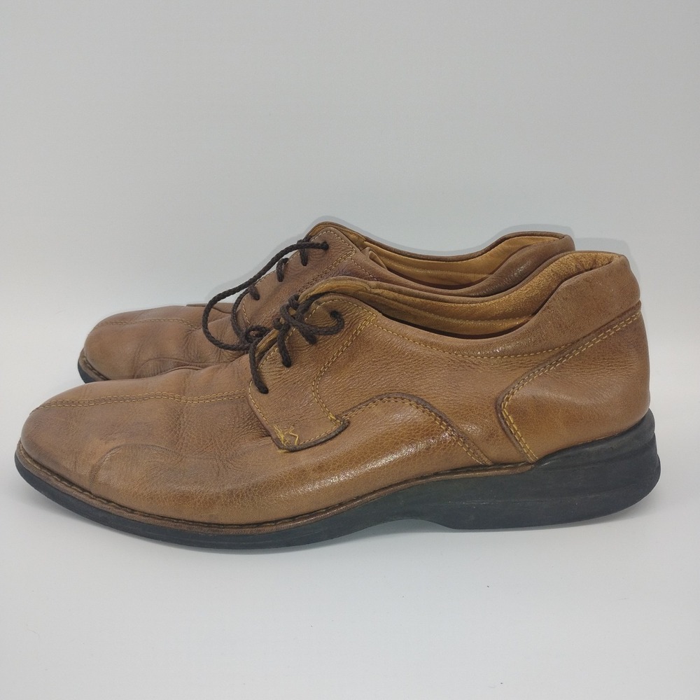Johnston & Murphy Mens Golson Runoff Sheepskin Lace-Up Casual Oxford Size 8.5 M